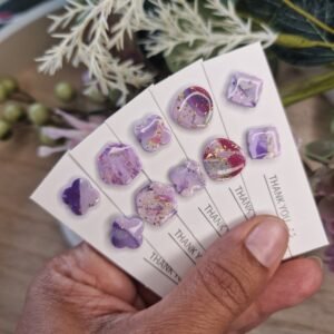 Purple tone studs (Multiple shapes) - 3