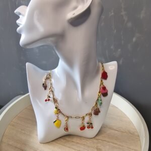 Paperclip chain charms holder necklace (without charms)