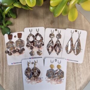 Brown and Silver Marbled Collection